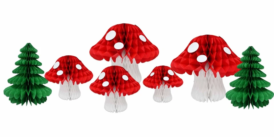 7 piezas bolas de panal decoraciones de árbol para hadas primer baby shower fiesta de té... Foto 1 de 4