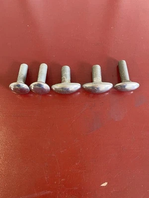 LOTE DE PERNOS DE PARACHOQUES DE ACERO INOXIDABLE PARA CAMIÓN COCHE 1930 'S 1940'S (5) FÚTBOL REDONDO Foto 1 de 4