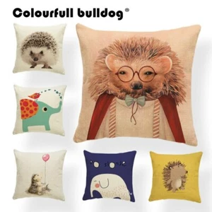 Animal Cushions Valentine Pillowcase Nordic Home Yellow Pine Cones Hedgehog - Picture 1 of 33