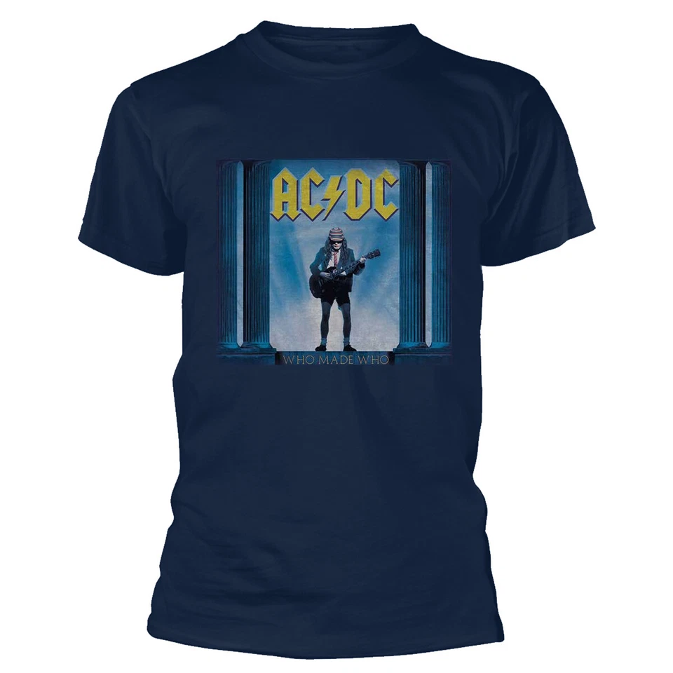 AC/DC 'Who Made Who' (Azul) Camiseta - ¡NUEVO Y OFICIAL! - Imagen 1 de 1