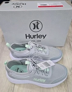Hurley “Roscana” Women’s Shoe Stretch Bungee/Pull-On Gray Sneaker NEW Size 6.5 - Picture 1 of 6
