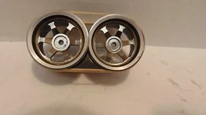 1 Pair Integy RC18T 6-Spoke Aluminum Wheels Used, NICE! - Picture 1 of 2