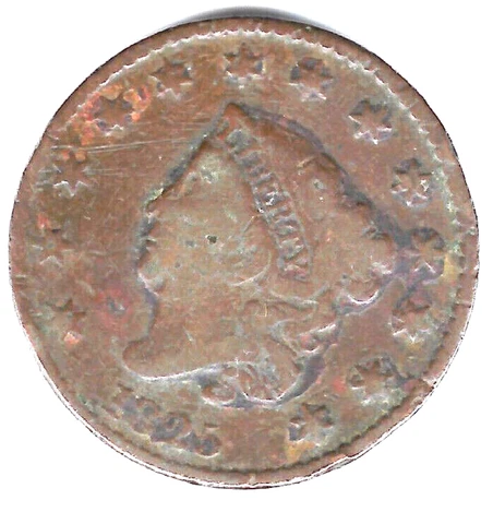 COIN   UNITED STATES 1826   LARGE  ONE CENT  CORONET HEAD Cover