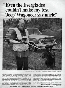1966 Jeep Wagoneer Tom McCahill Everglades Florida Original Print Ad - Picture 1 of 1
