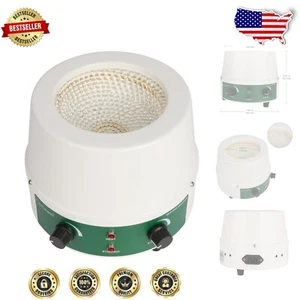 Compact 500ml Heating Mantle with Magnetic Stirrer, 0-450℃ Temperature Control - Picture 1 of 8
