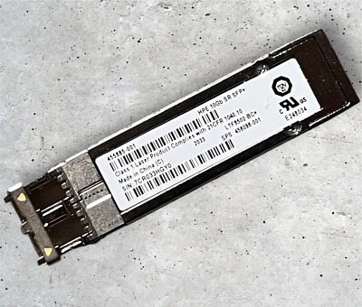 HP  455885-001 Original  10Gb SR SFP+  FC Transceiver Module  SPS: 456096-001 - Bild 1 von 4