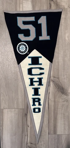 Ichiro Seattle Mariners Wool Blend Pennant ***LARGE 40" PENNANT** Cover