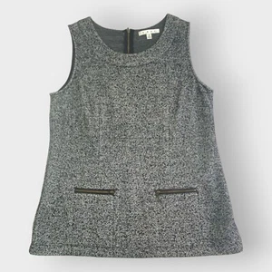 Cabi Womens Cece Top | M | Sleeveless Herringbone | Career Office - Picture 1 of 11
