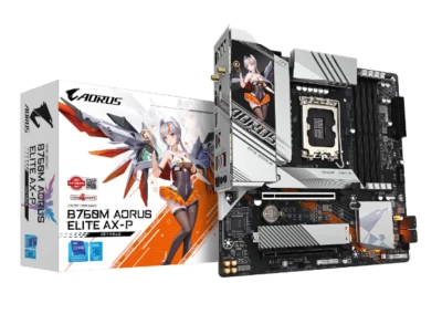 Gigabyte B760M AORUS ELITE AX-P D5 lga1700 motherboard - Image 1 of 4