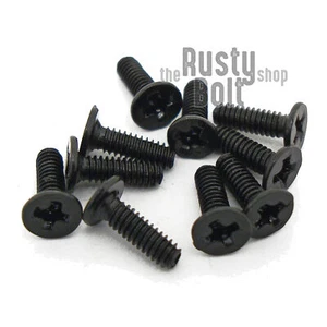 M2 x 6mm, Phillips Wafer Flat Head Screws, Black, Computer, Laptop, Machine - Picture 1 of 2