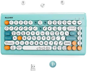 Wireless Bluetooth Keyboard for Mac, iPad, iPhone, PC, Laptop & Android, Connect - Picture 1 of 6
