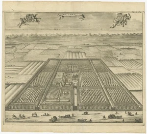 Antique Print of the Poppendam Estate by Smallegange (1696) - Picture 1 of 1