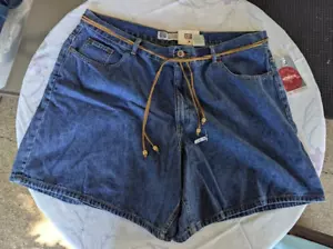 Faded Glory NWT Woman 20W Women's Denim Jean Shorts 5 Pockets 100% Cotton - Picture 1 of 9