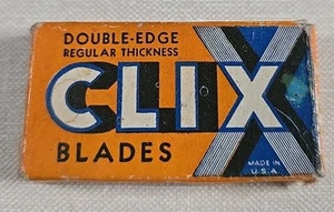 Vintage Clix Rasierklingen Box Rasur Top Zustand helle Farbe  - Bild 1 von 5