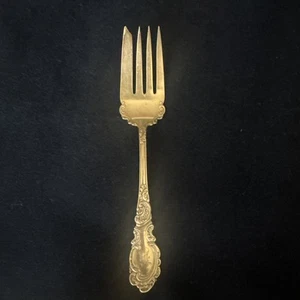 Antique ROGERS & HAMILTON ANTIQUE 1895! ALDINE SILVERPLATED SERVING FORK - Picture 1 of 3