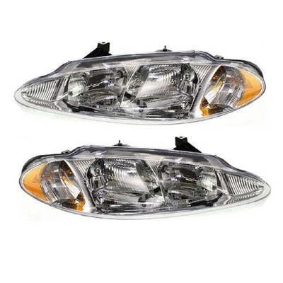 Para 98-04 Intrepid Faro Delantero Faro Luz Lámpara con Nivelación JUEGO DE PAR Foto 1 de 4