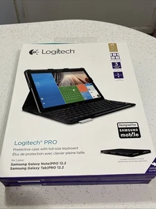Logitech Pro protective case w/full size keyboard samsung galaxy note|pro12.2 - Picture 1 of 6