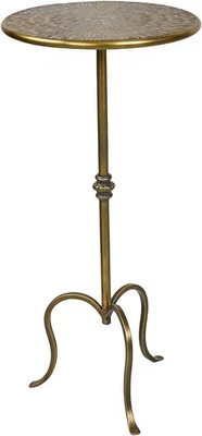 Mesa auxiliar de metal, mesa de centro estilo Martini vintage pequeña mesa redonda Asent... Foto 1 de 4