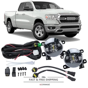 LED Left&Right Bumper Fog Light Lamp For Dodge RAM 1500 2019-2022 Super Bright - Picture 1 of 24