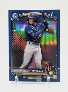 Yophery Rodriguez 2025 Bowman Chrome 1st Blue Reptilian 12/150 #BCP-36  - Bild 1 von 2
