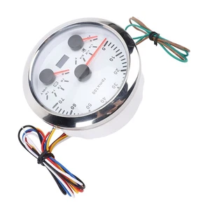 Boat Speedometer Gauge Speedometer Tachometer Fuel Voltage Gauge 7000RPM 85mm 3 - Picture 1 of 12