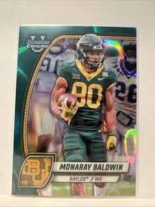 Scheda calcio 2024 Bowman Chrome U Monaray Baldwin Teal Lava #163 - Foto 1 di 2