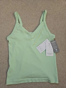 Neu Athleta M Renew V Neck Tank Rib Mint Tint Green Größe Medium - Bild 1 von 12
