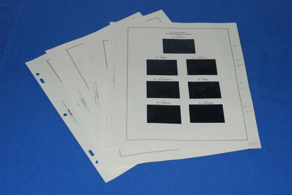 Alabama Duck Hunting Scott National Stamp Pages BlueLakeStamps GET YOUR STATE! - Image 1 of 4