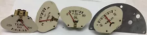 Vintage Mopar 6 Volt Gauge Set 416753 416754 416755 416756 - Picture 1 of 12
