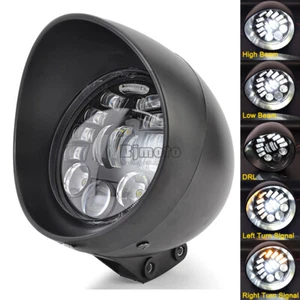 2024 Newest 5.75 Inch Motorcycle LED Bullet Hi/Lo Beam Headlight For Harley - Bild 1 von 14