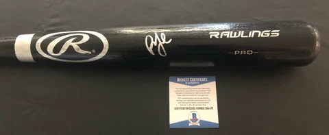 BILLY JOEL SIGNED AUTO RAWLINGS BASEBALL BAT BECKETT BAS 2 THE PIANO MAN Cover