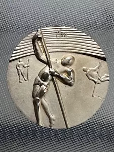 Olympische Spiele 1984 Los Angeles 0,999 1,5 oz Silber Salvador Dali Stabhochsprung Medaille - Bild 1 von 4