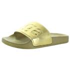 Superga Womens 1908 Gold Man Made Pool Slides Shoes 6 Medium (B,M)  3530