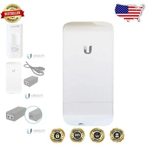 Pole-Mountable NanoStation Wireless Bridge - 300 Mbps with 49.2 ft Maximum Range - Picture 1 of 7