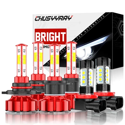 Kit combinado de 6x faros antiniebla LED Fit Subaru Outback 2010-2014 6000K Foto 1 de 4