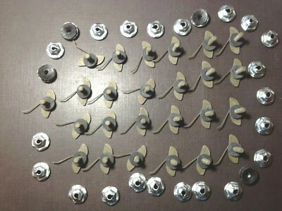 25 pcs Mopar Dodge Plymouth fender door moulding clips sealer nuts 5/8 - 7/8 NOS - Image 1 of 4