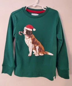 Tommy Bahama Boys SAINT BERNARD Dog CHRISTMAS Sz XS (4) Shirt NEW - Picture 1 of 4
