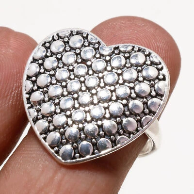 Tribal Bali Handmade Ring Unique Design Engagement Gift Vintage Jewelry 7" SR 43 - Image 1 of 4