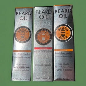 3 Pack (2oz each) Beard Guyz Beard Oil Original Moisturizes Conditions w/Grotien - Picture 1 of 5