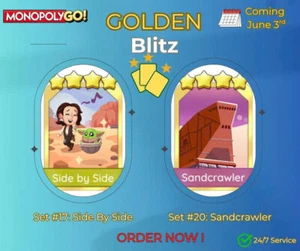 🌈Monopoly.Go🔥 Golden Blitz-4⭐Warm Fuzzy S15 -4⭐ Princess Leia S20❄️Cheap!!!⚡ - Picture 1 of 1