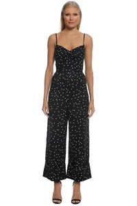 PASDUCHAS Freckle Black Pantsuit Size 14 AU RRP 329 WITH DEFECTS - Picture 1 of 7