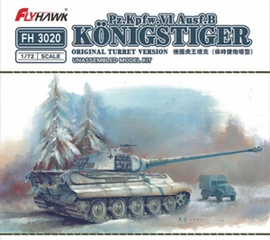 Flyhawk 1/72 Pz.Kpfw.VI Ausf.B Kingtiger kit versione torretta originale #3020 - Foto 1 di 5