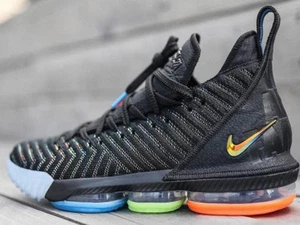 Nike LeBron 16 XVI I Promise Size 16. AO2588-004. Black Multi Color - Picture 1 of 6
