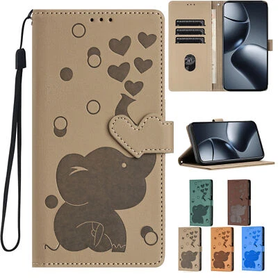 Elephant Wallet Phone Case For Xiaomi 14T 11T 13T 12T 14 Pro Poco X5 M6 X6 C65 - Image 1 of 4