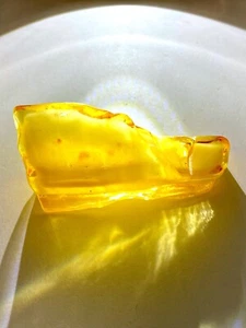 Muestra de ámbar báltico yema de huevo/caramelo natural - 37,75 g - Imagen 1 de 3