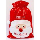 Christmas Sack Santa, Personalised, Bobble Nose Deluxe Quality, Embroidered Name
