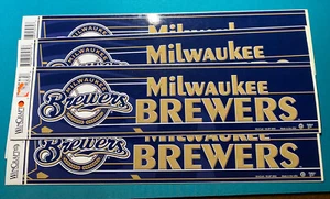 Milwaukee BREWERS VINYL Bumper Sticker MLB by Wincraft LICENSED MADE IN U.S.A. - Picture 1 of 3