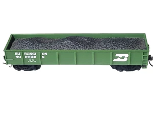 BACHMANN BURLINGTON NORTHERN BN 553557 GONDOLA w/COAL LOAD -HO Scale Freight Car - Picture 1 of 3