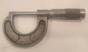 Brown & Sharpe Vintage 0-1" Outside Micrometer Enamel Frame Machinist Tool - Picture 1 of 4
