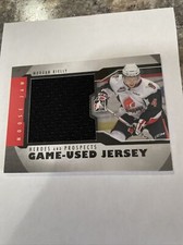2012-13 MORGAN RIELLY-ITG HEROS AND PROSPECTS GAME USED BLACK JERSEY /120 #M-40